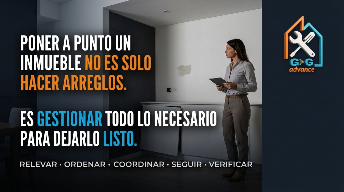 Poner a punto un inmueble no es solo hacer arreglos